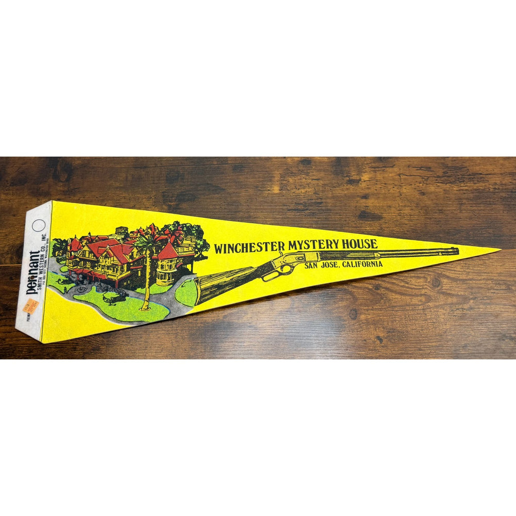 Vintage Winchester Mystery House Pennant San Jose California Smith Western Co.