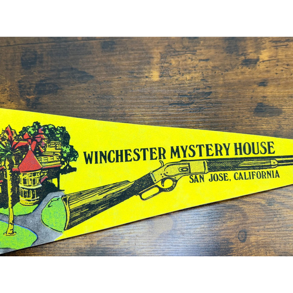 Vintage Winchester Mystery House Pennant San Jose California Smith Western Co.