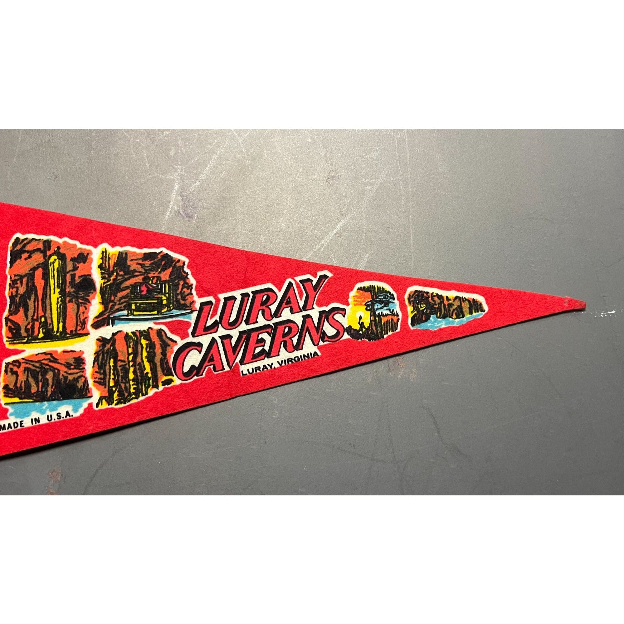 Vintage Luray Caverns Luray, VA pennant