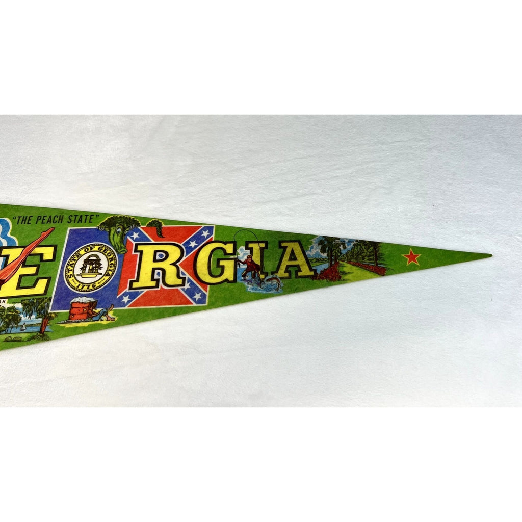 Vintage 1977 Georgia State pennant