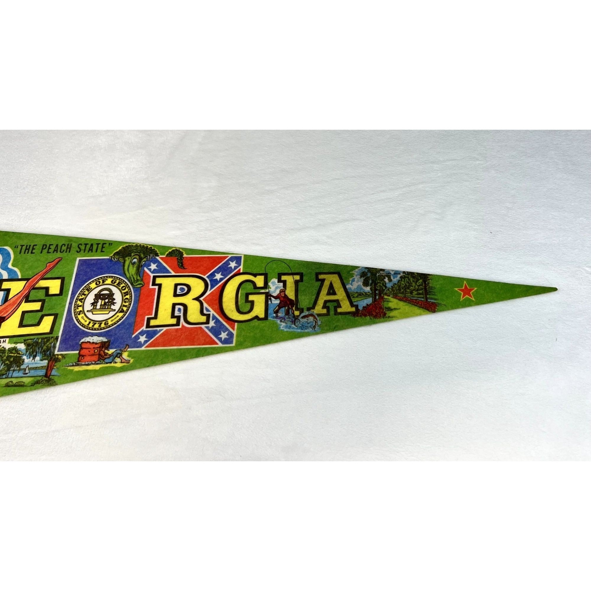 Vintage 1977 Georgia State pennant