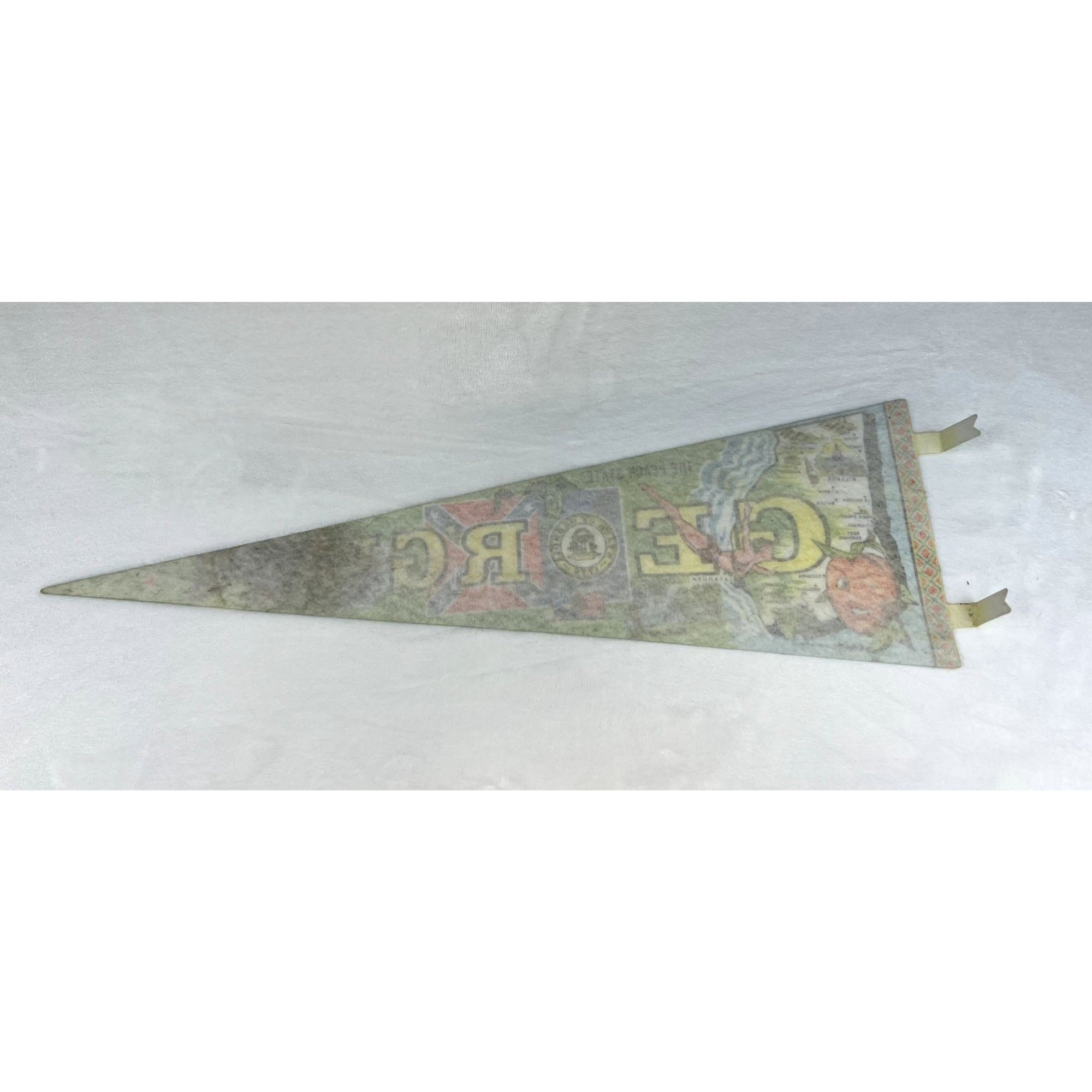 Vintage 1977 Georgia State pennant