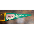 Vintage Memphis Tennessee Souvenir Felt Pennant With Cotton Picker 27 inches