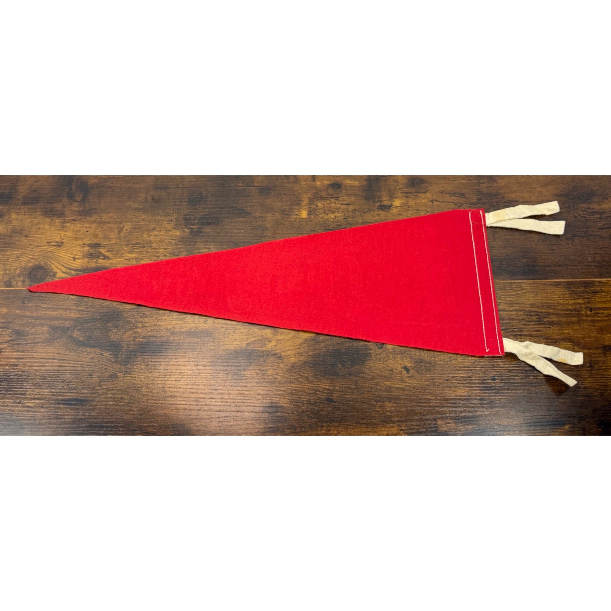 Vintage Disneyland Red Felt Pennant Castle Design By Walt Disney Productions