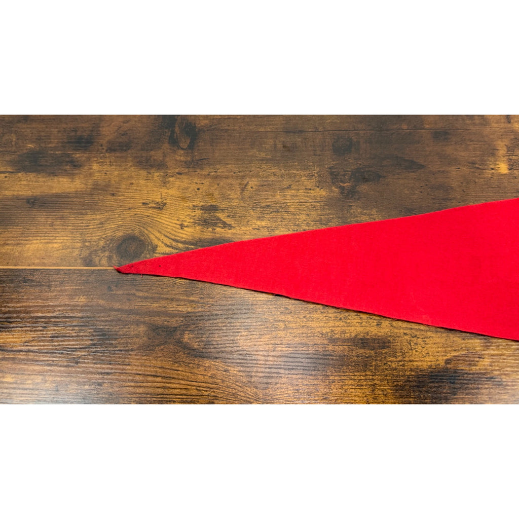 Vintage Disneyland Red Felt Pennant Castle Design By Walt Disney Productions