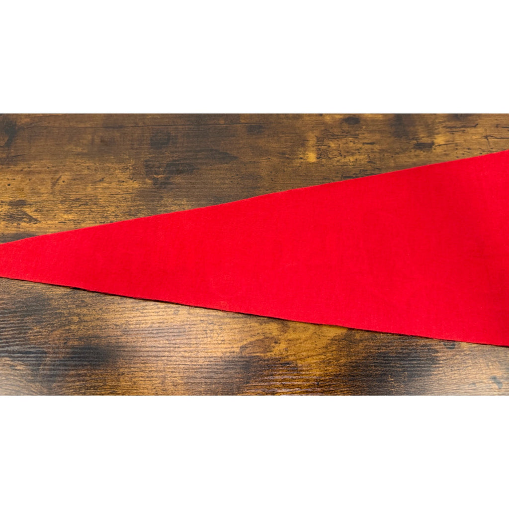 Vintage Disneyland Red Felt Pennant Castle Design By Walt Disney Productions