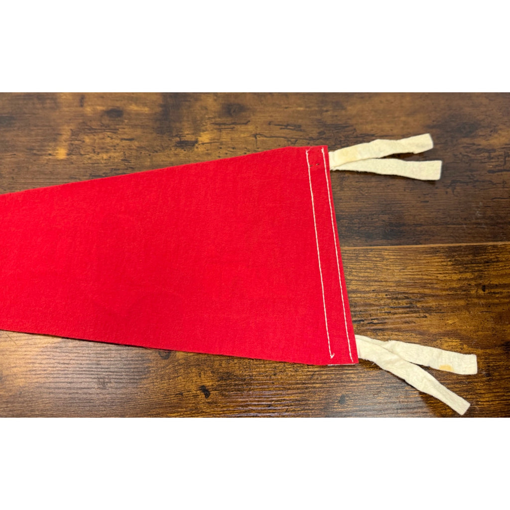 Vintage Disneyland Red Felt Pennant Castle Design By Walt Disney Productions