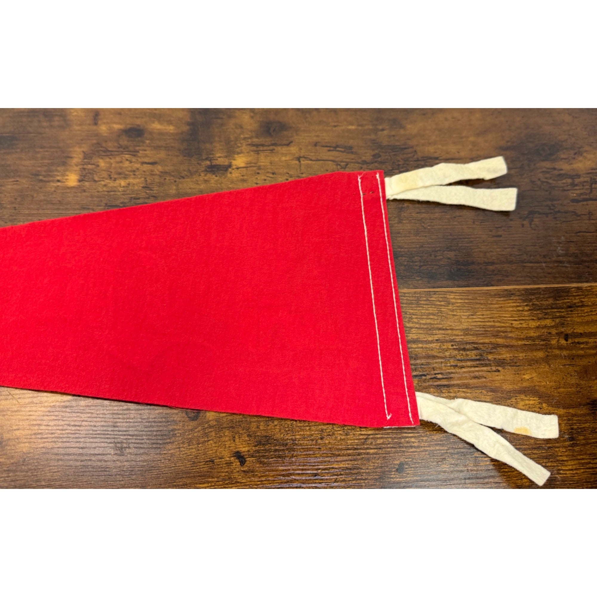 Vintage Disneyland Red Felt Pennant Castle Design By Walt Disney Productions