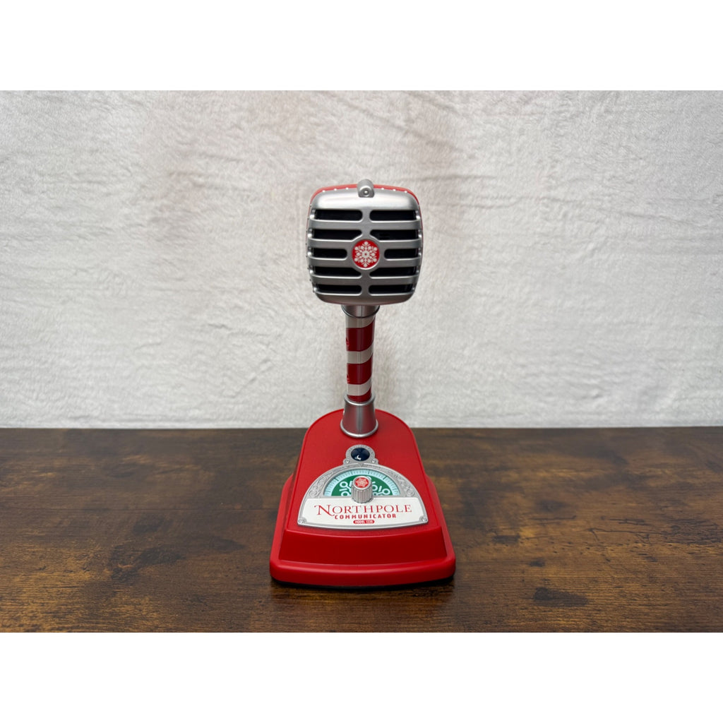 Northpole Communicator Toy Microphone With Festive Candy Stripe Design
