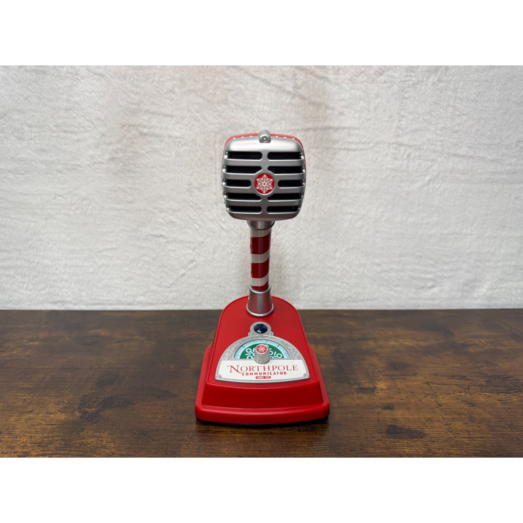 Northpole Communicator Toy Microphone With Festive Candy Stripe Design