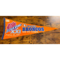 Vintage 1987 Super Bowl XXI Denver Broncos AFC. Champs pennant