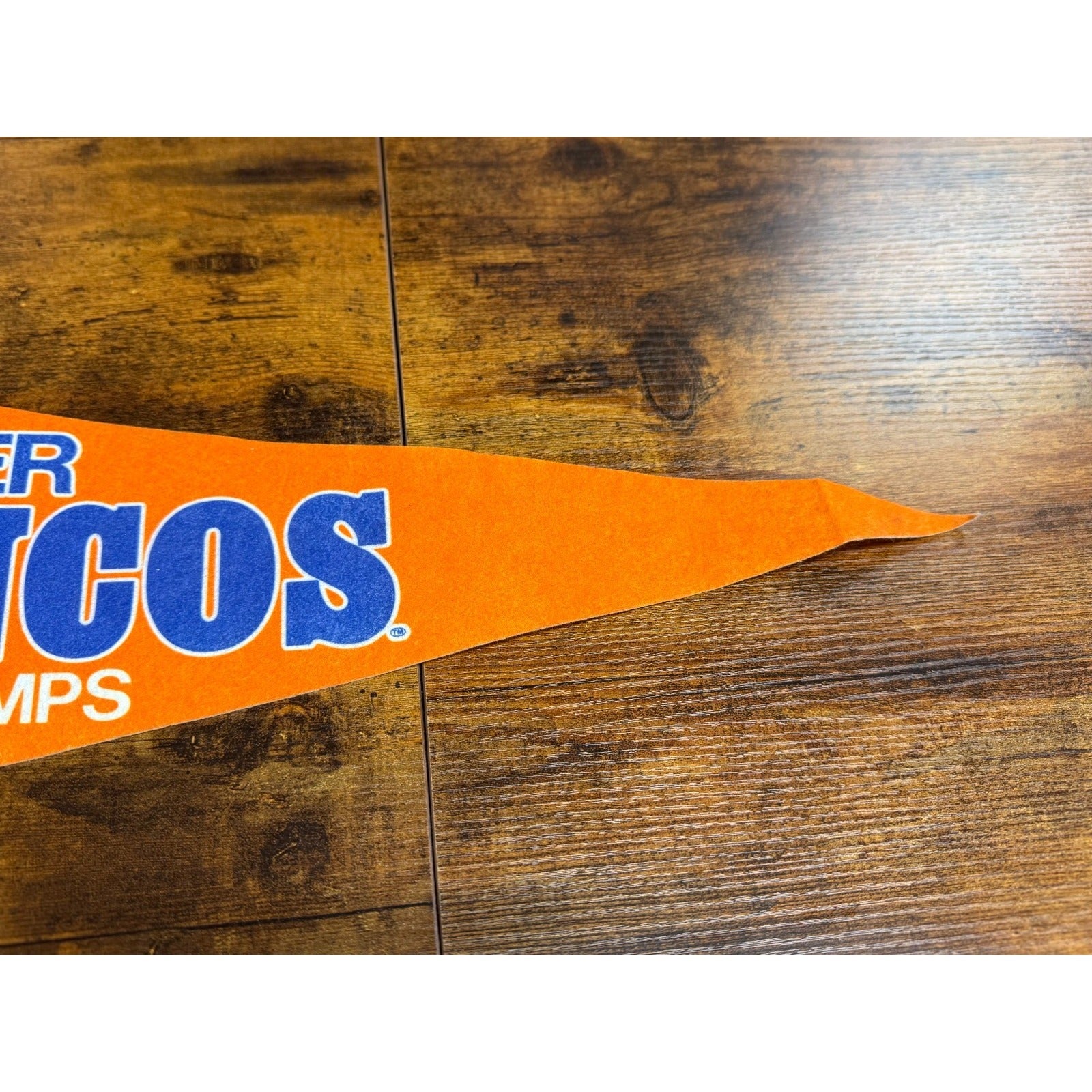 Vintage 1987 Super Bowl XXI Denver Broncos AFC. Champs pennant