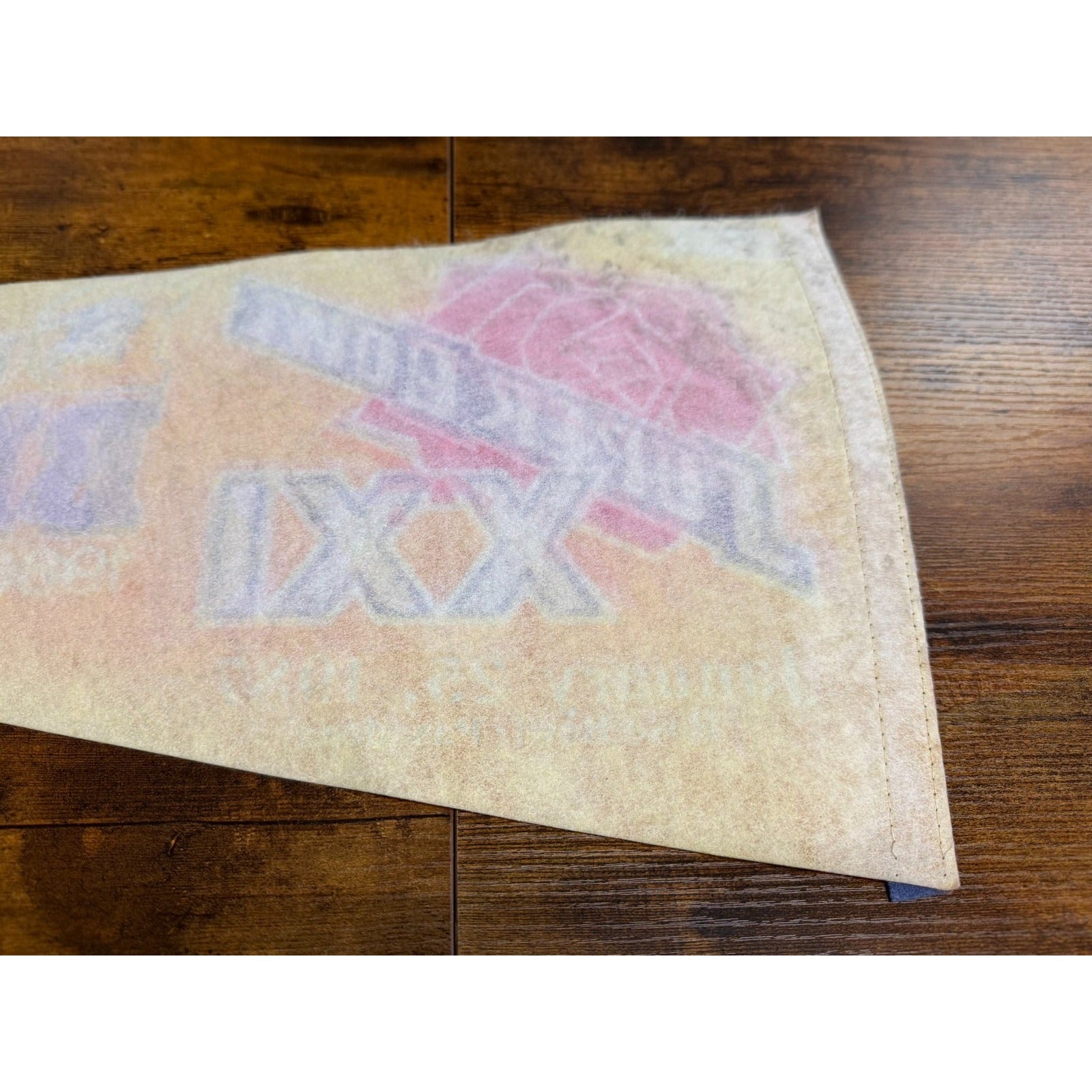 Vintage 1987 Super Bowl XXI Denver Broncos AFC. Champs pennant