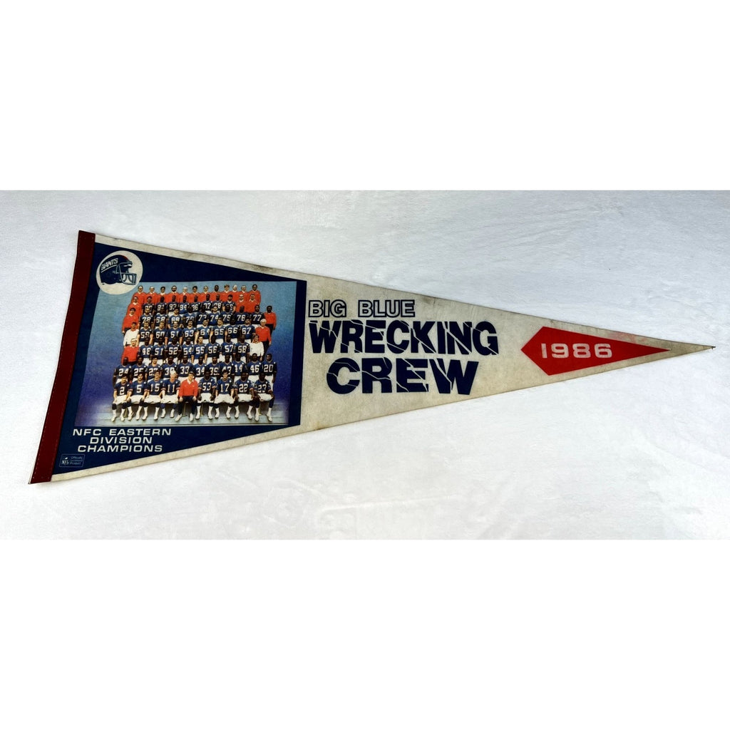 Vintage 1986 Giants NFC Eastern Divisions Champions pennant