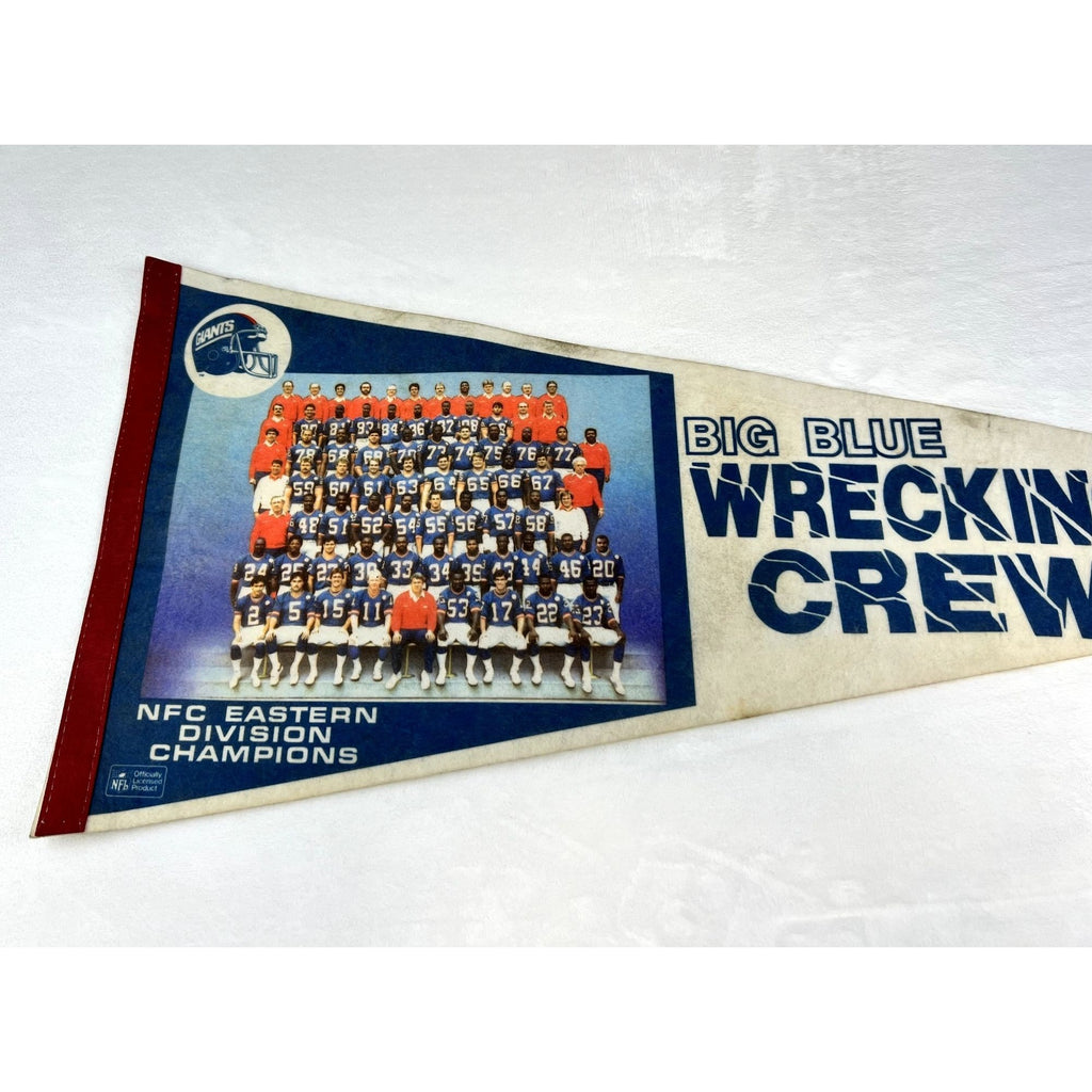 Vintage 1986 Giants NFC Eastern Divisions Champions pennant