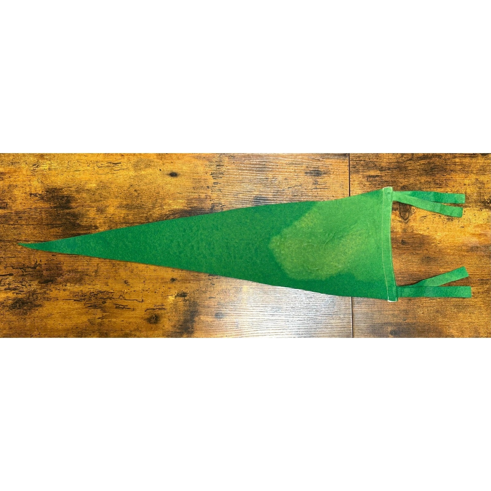 Vintage Pennsylvania Turnpike Pennant green Felt With Drive Safely Graphic 26"