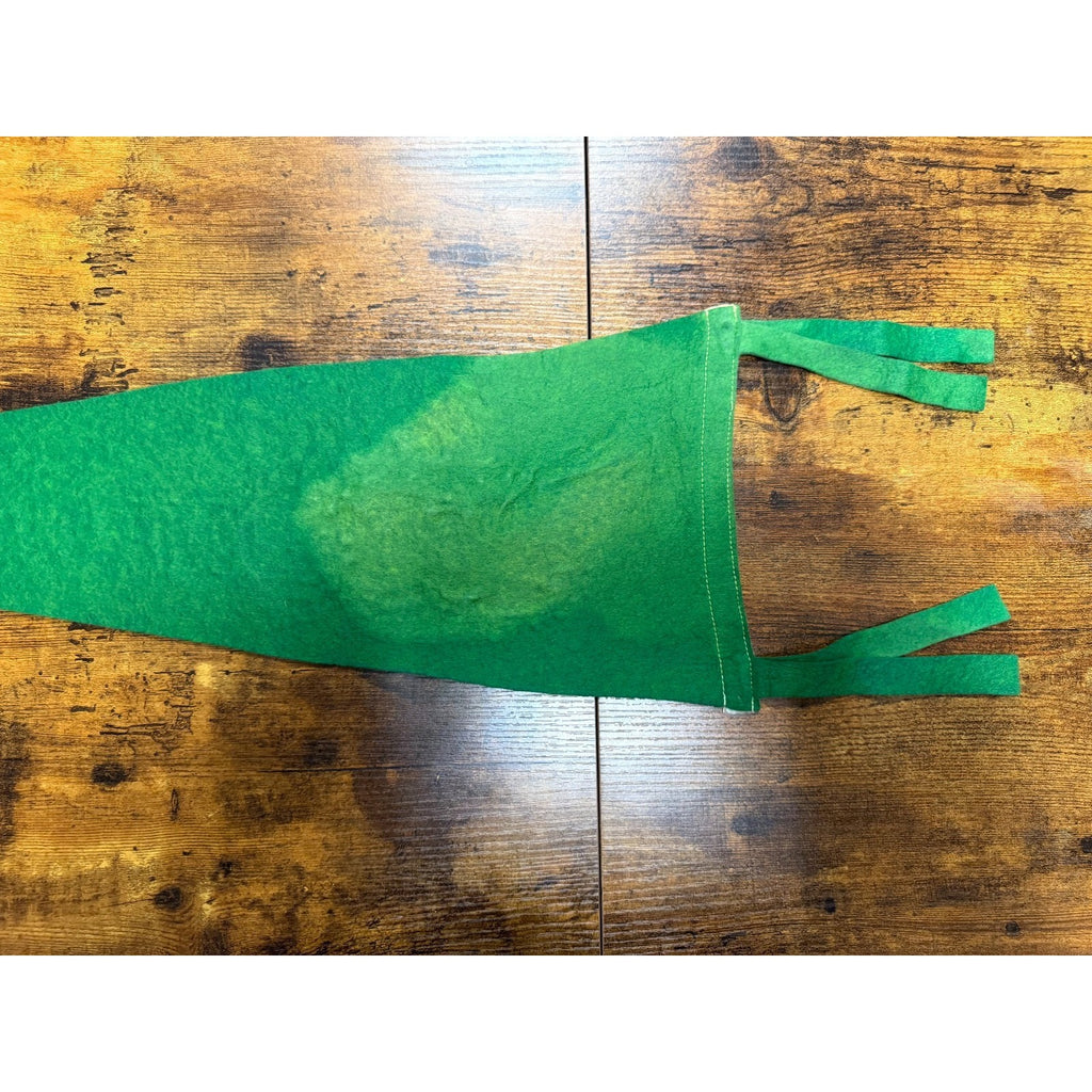 Vintage Pennsylvania Turnpike Pennant green Felt With Drive Safely Graphic 26"