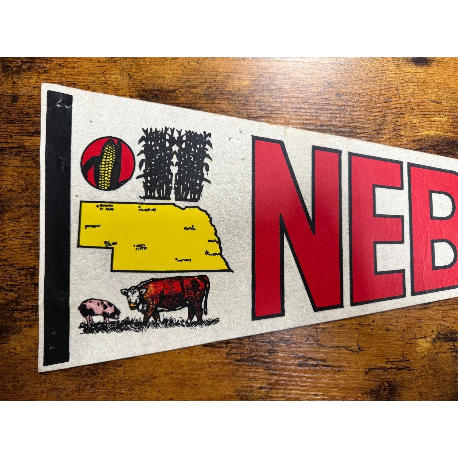 Vingtage Nebraska pennant
