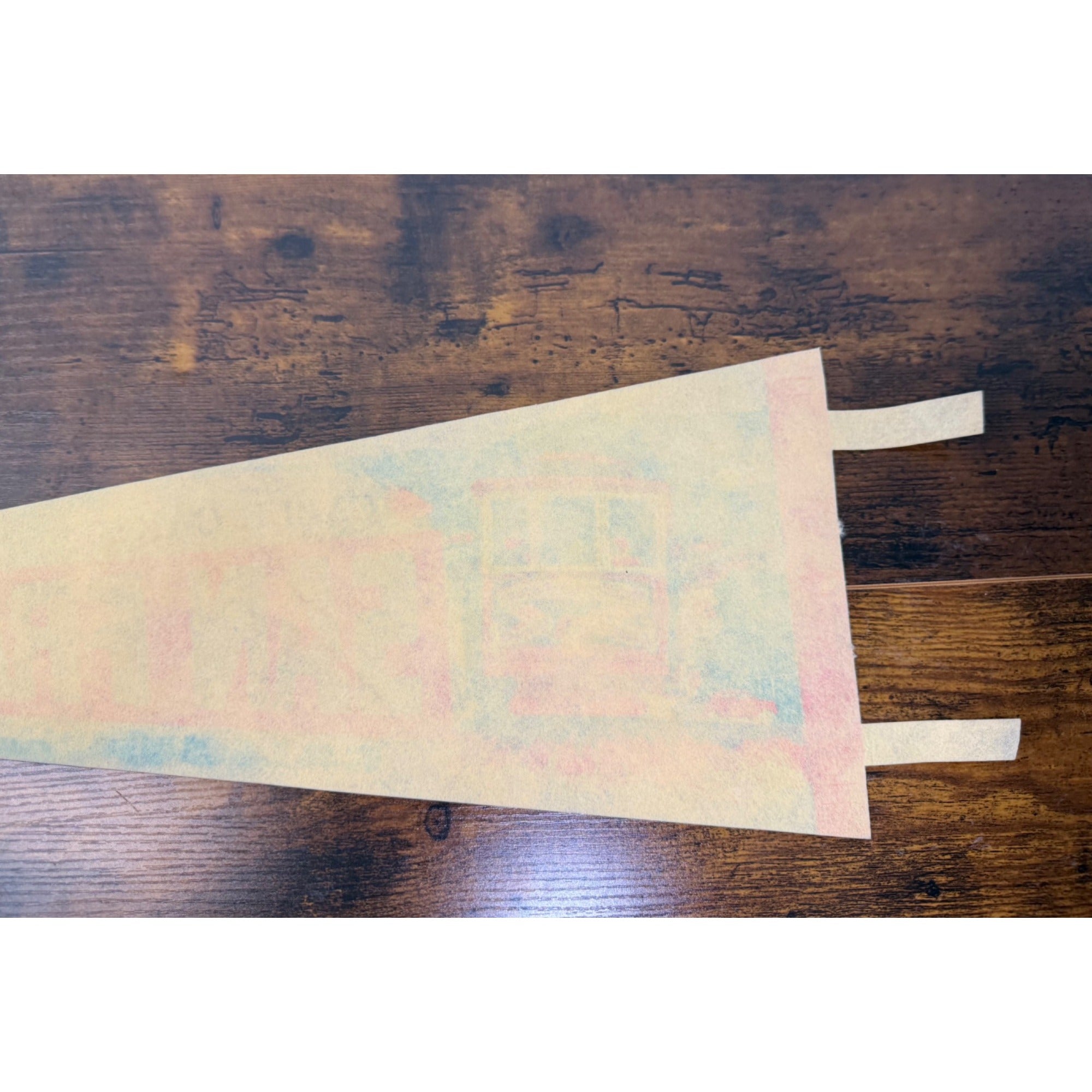 Vintage San Francisco Cable Car Felt Pennant Mid-Century Design