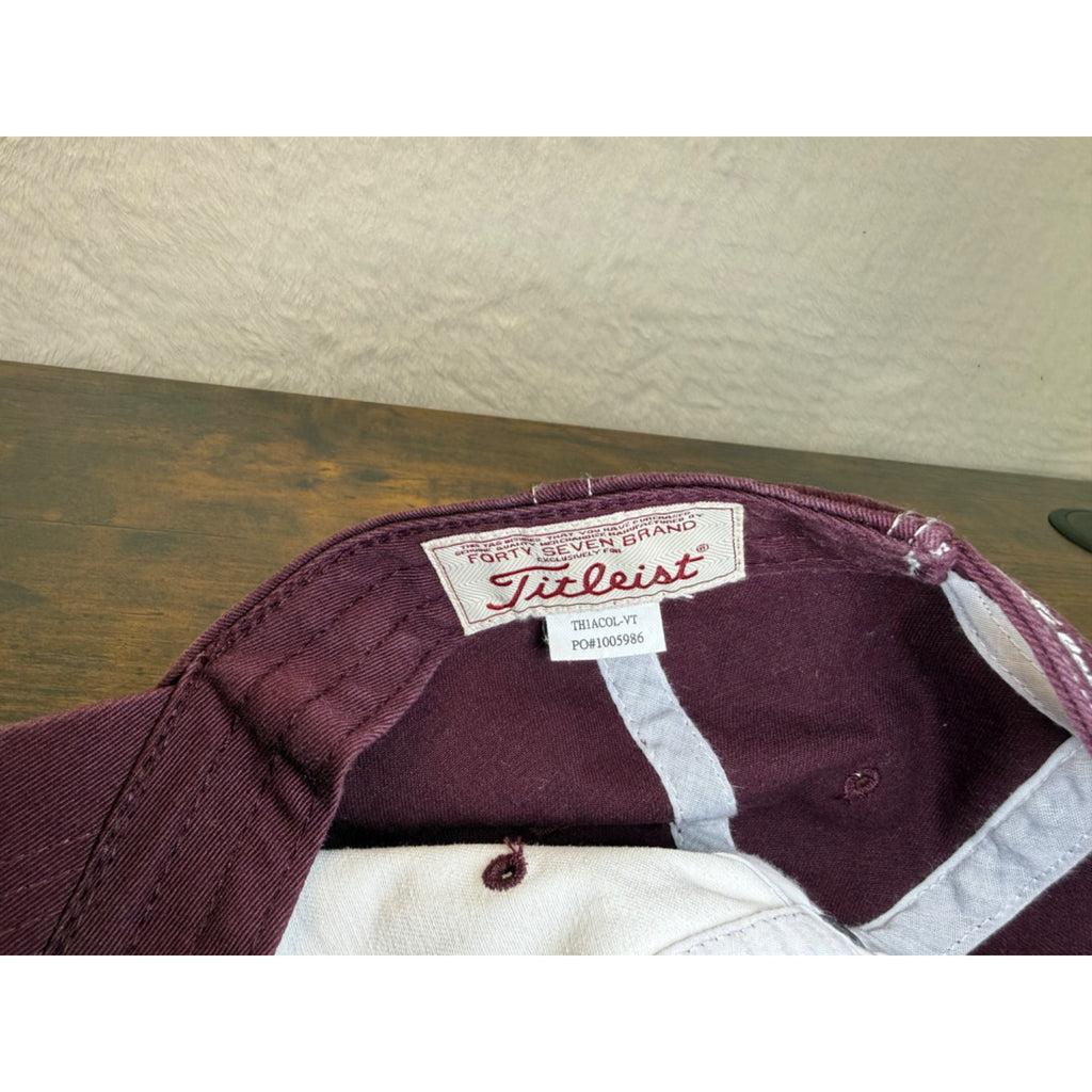 Forty Seven Brand Titleist VT Virginia Tech adjustable cap