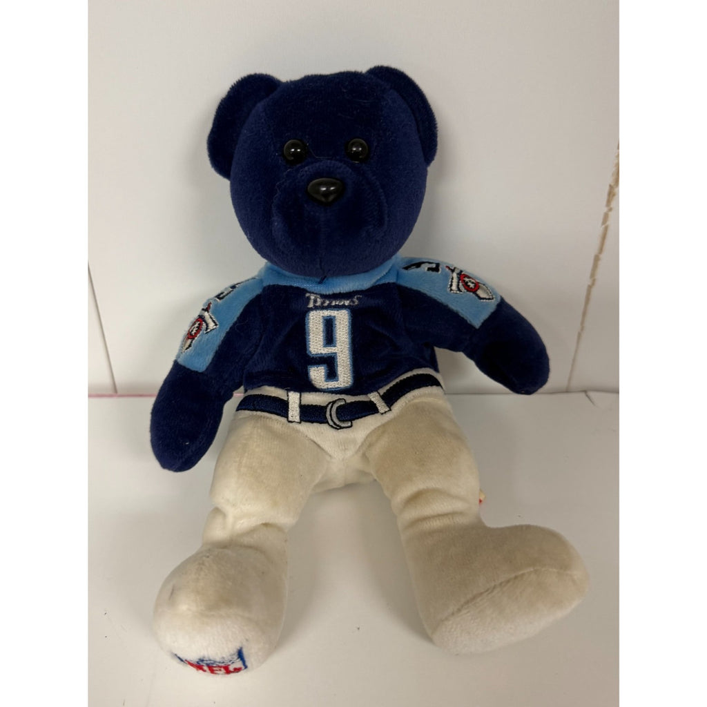 Vintage 1999 Bears Authentic Tennessee Titans Mcnair #9 beanie bear 8.5 inches