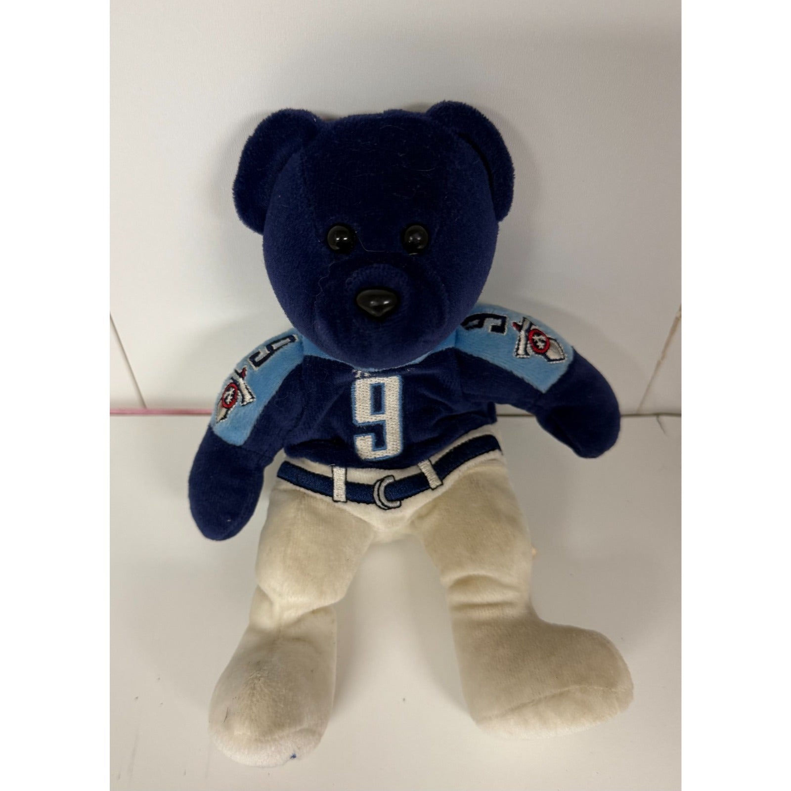 Vintage 1999 Bears Authentic Tennessee Titans Mcnair #9 beanie bear 8.5 inches