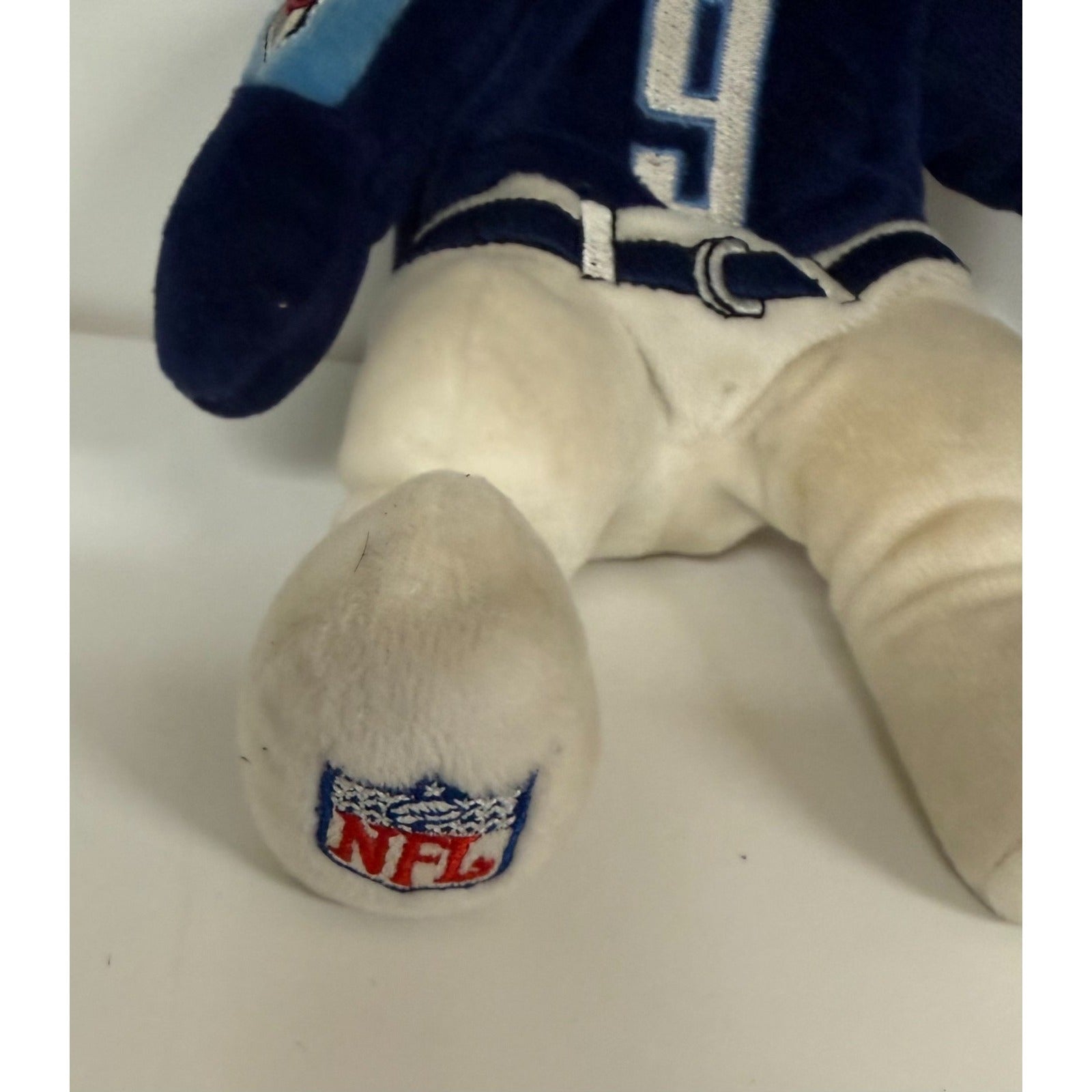 Vintage 1999 Bears Authentic Tennessee Titans Mcnair #9 beanie bear 8.5 inches