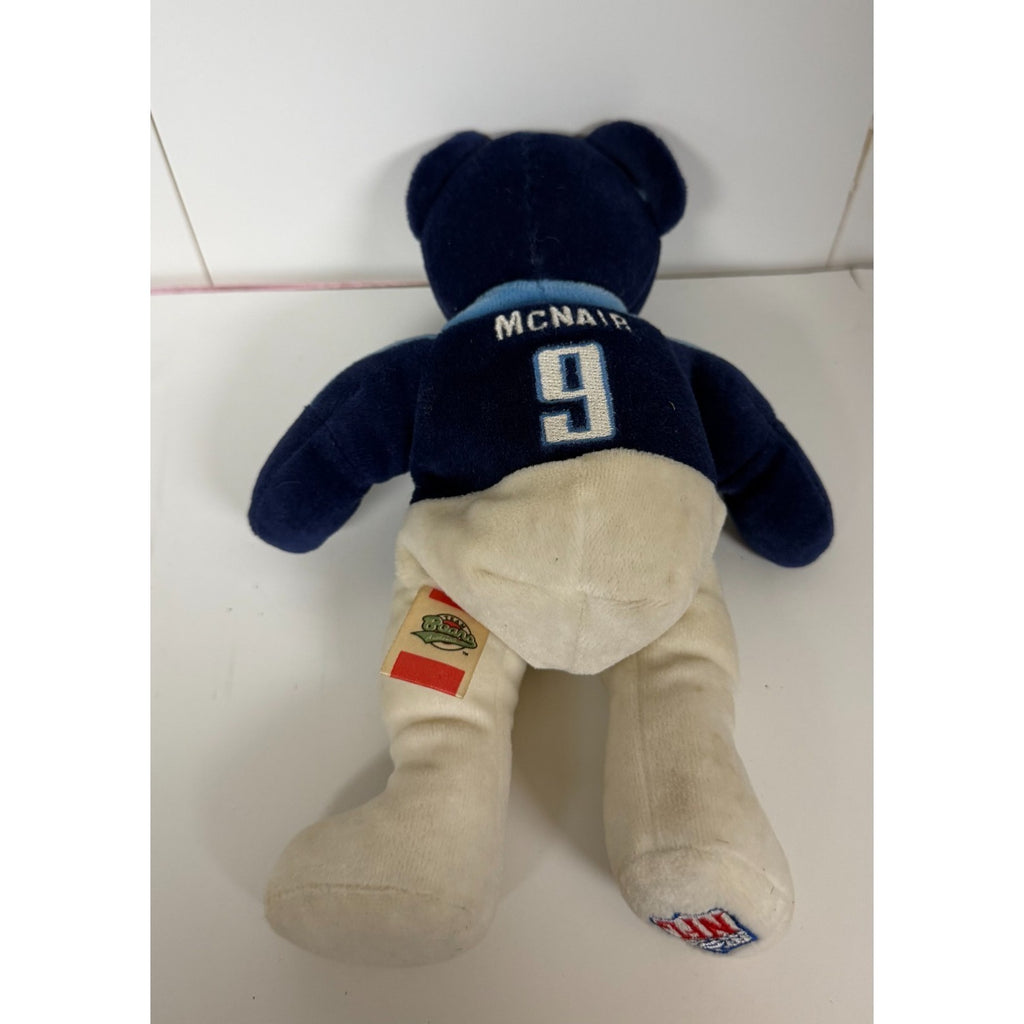 Vintage 1999 Bears Authentic Tennessee Titans Mcnair #9 beanie bear 8.5 inches