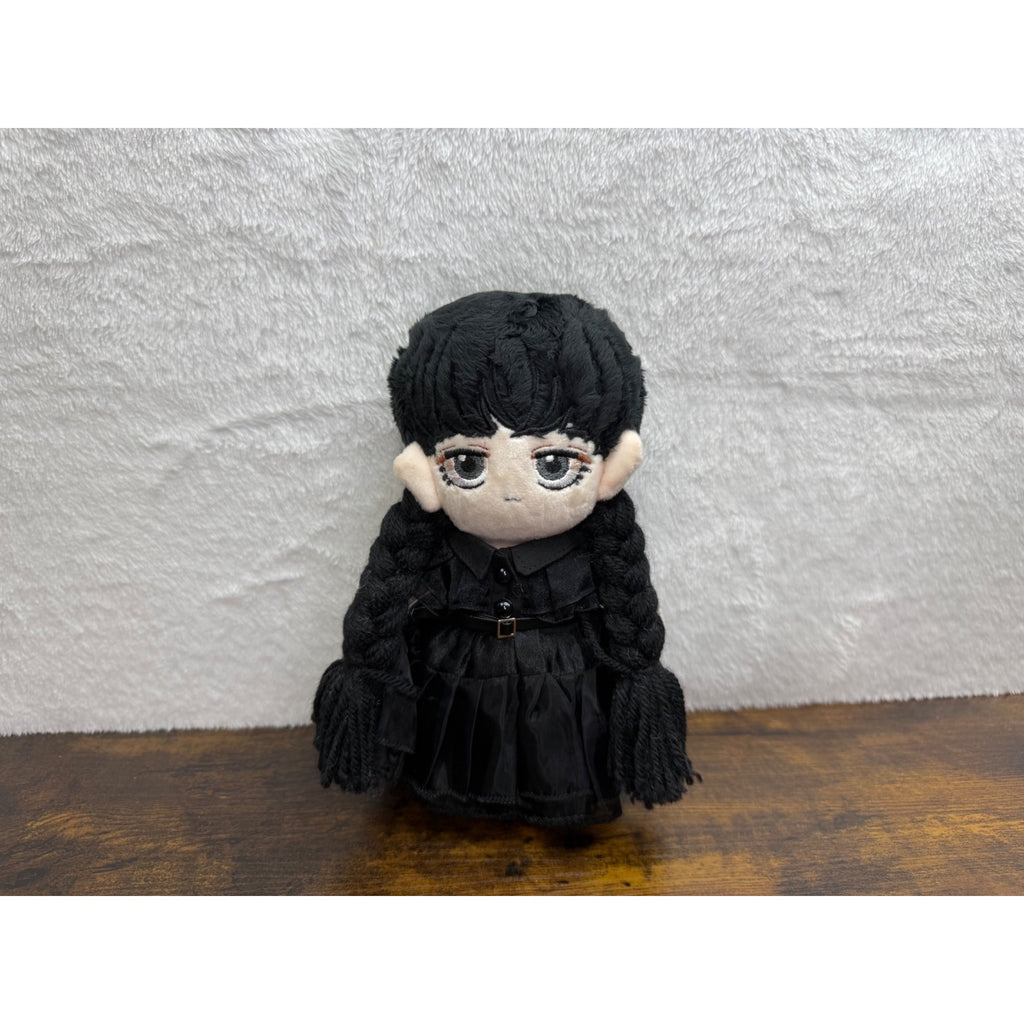 Wednesday Addams Plush Doll With Unique Embroidered Features 9 Inch