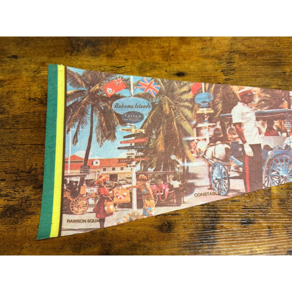Vintage Collector's Series Nassau Bahamas pennant