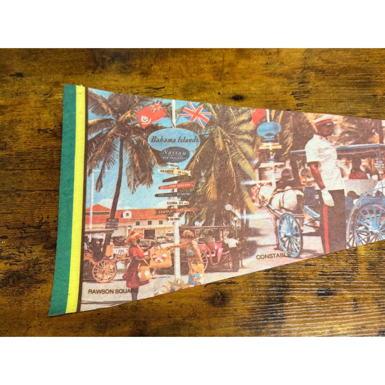 Vintage Collector's Series Nassau Bahamas pennant