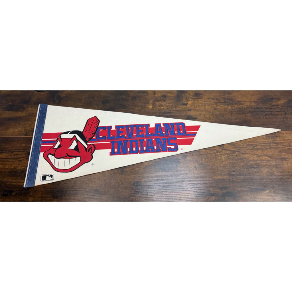Cleveland Indians Vintage MLB Licensed Pennant With Chief Wahoo Logo 30 inches