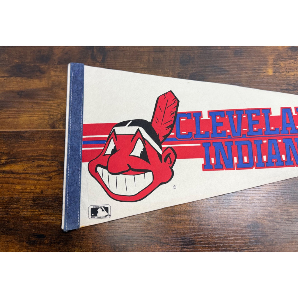 Cleveland Indians Vintage MLB Licensed Pennant With Chief Wahoo Logo 30 inches