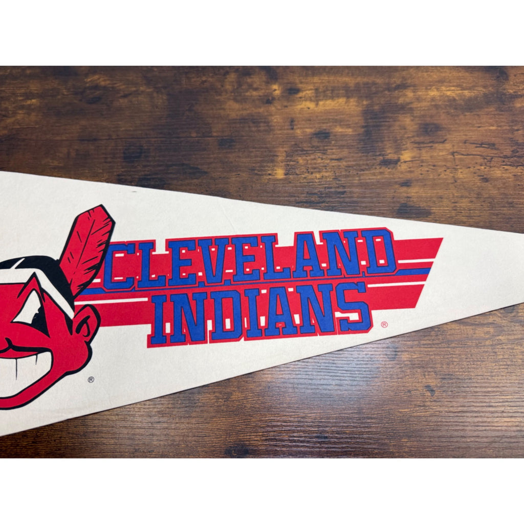 Cleveland Indians Vintage MLB Licensed Pennant With Chief Wahoo Logo 30 inches