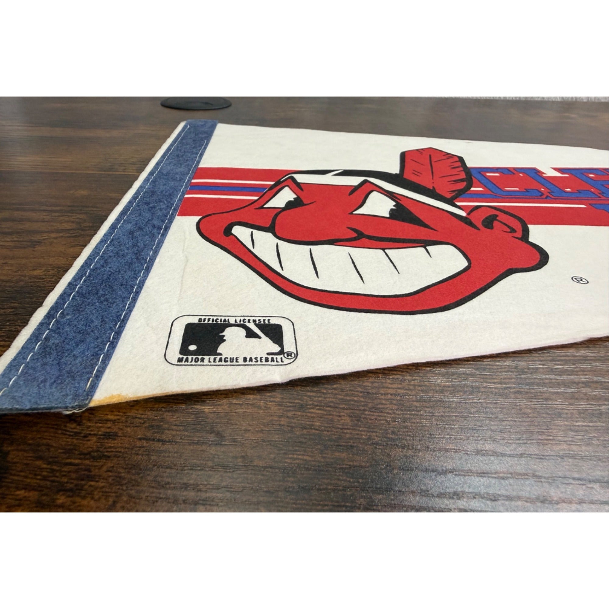 Cleveland Indians Vintage MLB Licensed Pennant With Chief Wahoo Logo 30 inches