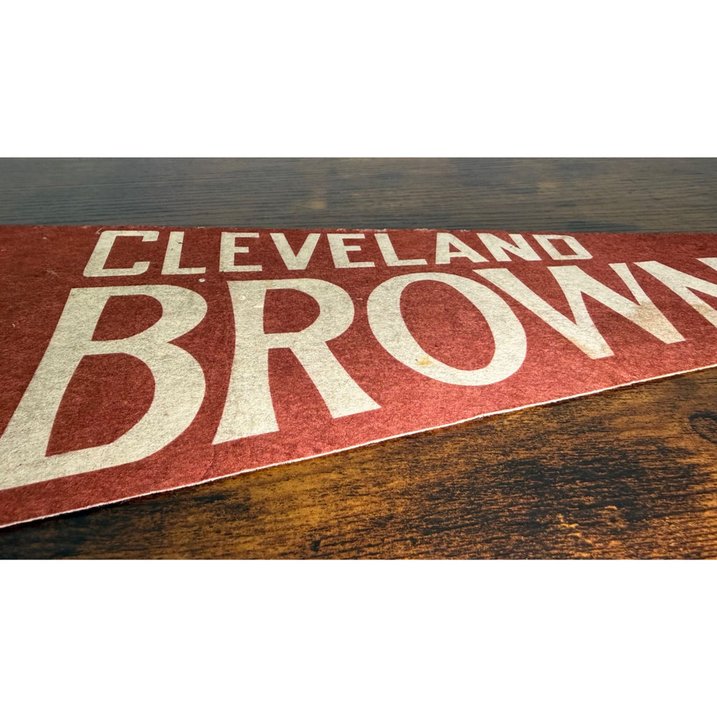 Vintage Cleveland Browns NFL Licensed Pennant With Retro Helmet Design