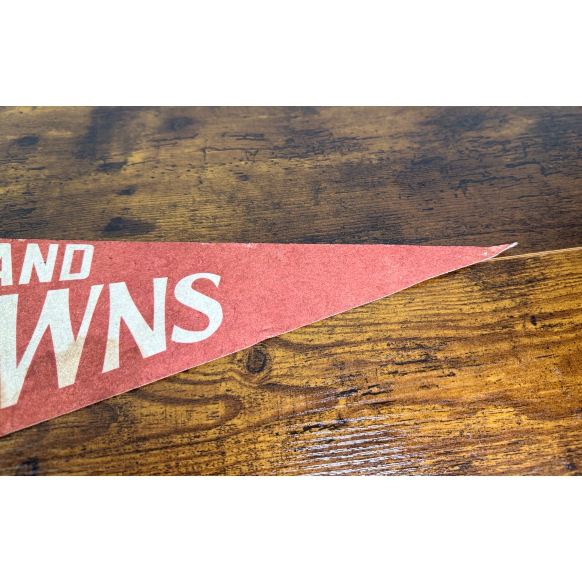 Vintage Cleveland Browns NFL Licensed Pennant With Retro Helmet Design