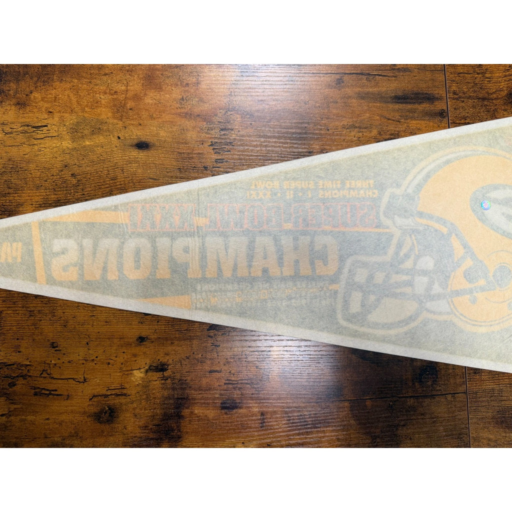 Vintage Green Bay Packers Super Bowl XXXI Champions Full Size Pennant
