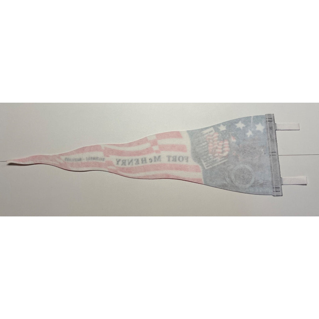 Vintage Fort McHenry Baltimore Maryland Felt Flag Pennant Star Spangled Banner