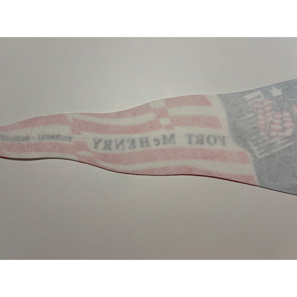 Vintage Fort McHenry Baltimore Maryland Felt Flag Pennant Star Spangled Banner