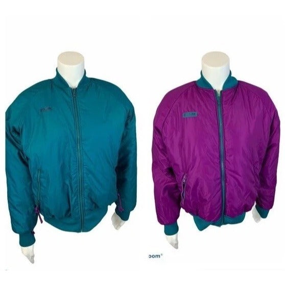 Vintage Columbia reversible puffer coat size M