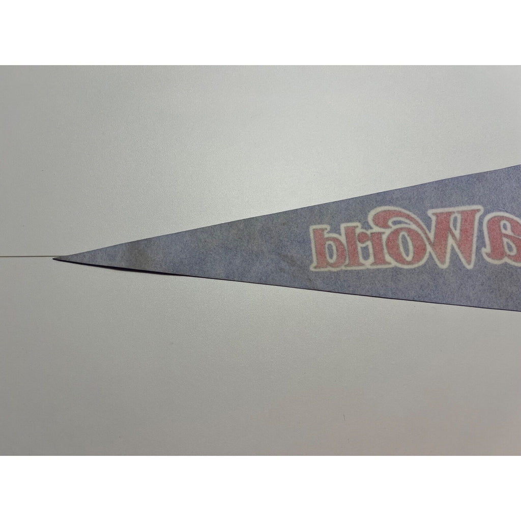 Sea World Pennant 26.5" (29.5" With Ties) x 8.75" Vintage 1980 Shamu Whale