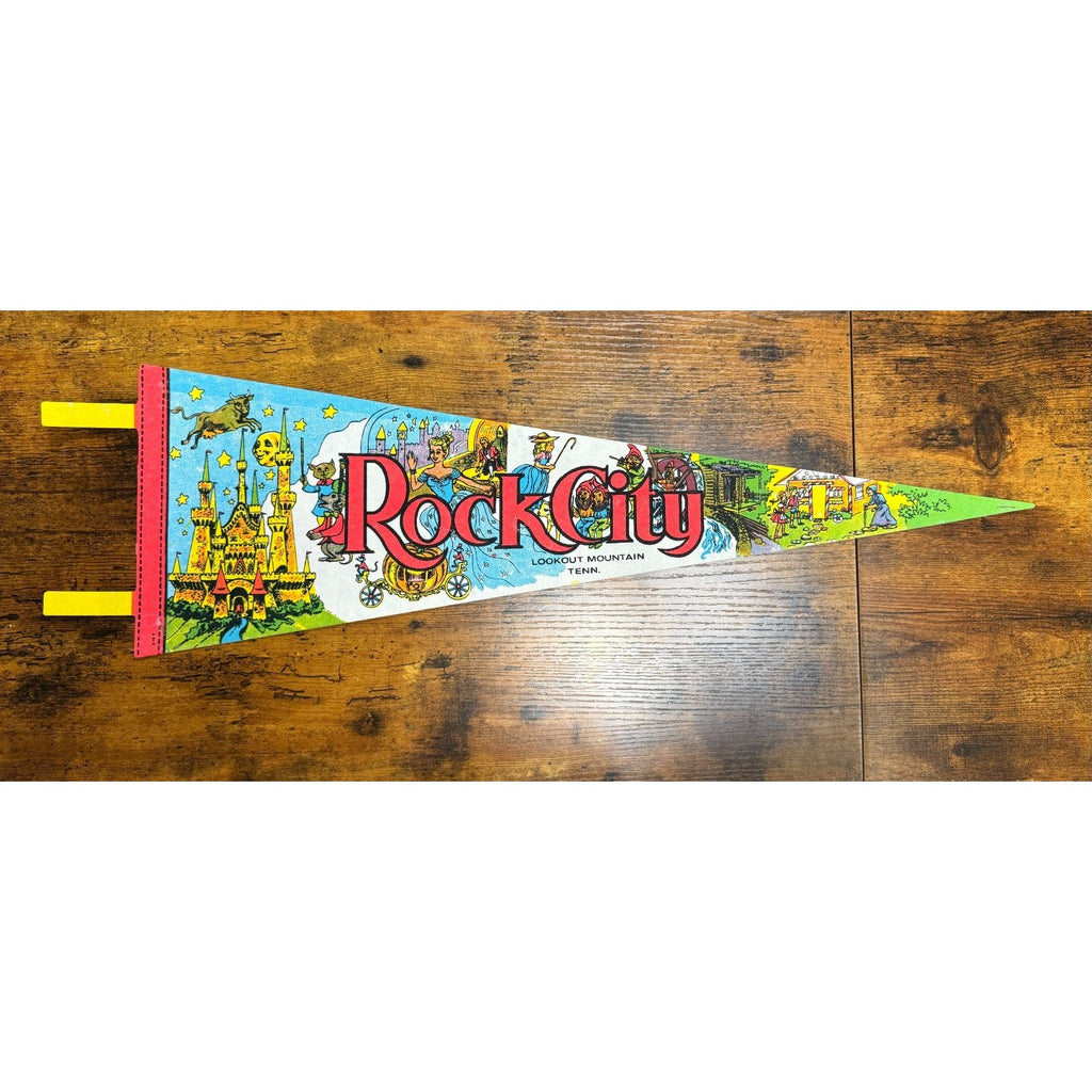 Vintage Rock City, Lookout Mountain, TN pennant
