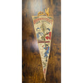 Vintage Bourbon Street New Orleans Jazz Pennant Flag With Musicians & Lantern