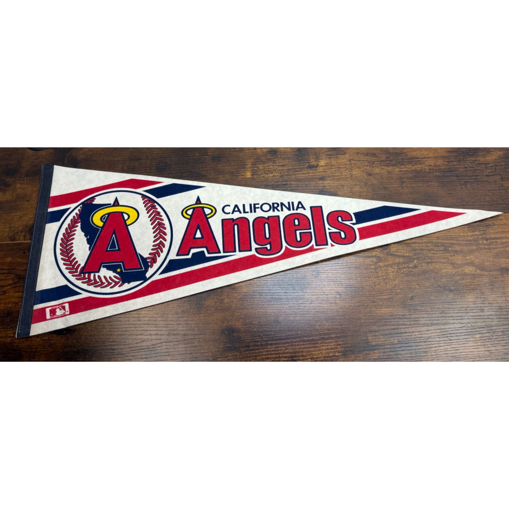 Vintage California Angels MLB Felt Pennant Baseball Memorabilia 30 inches
