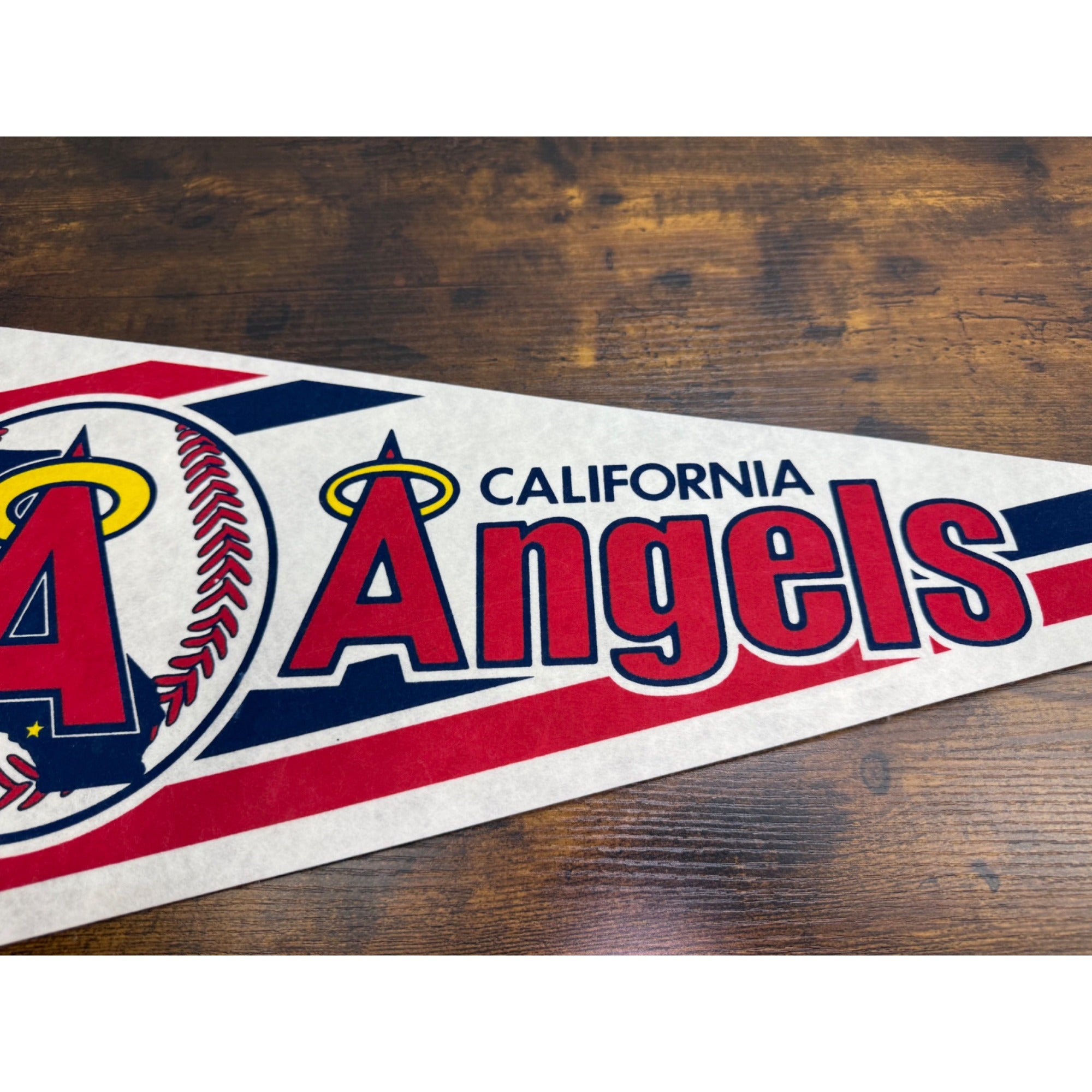 Vintage California Angels MLB Felt Pennant Baseball Memorabilia 30 inches