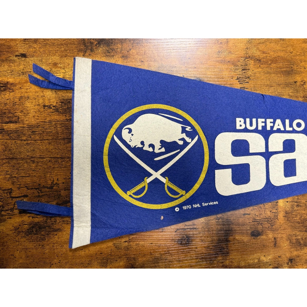 Vintage 1970 NHL Buffalo Sabres pennant