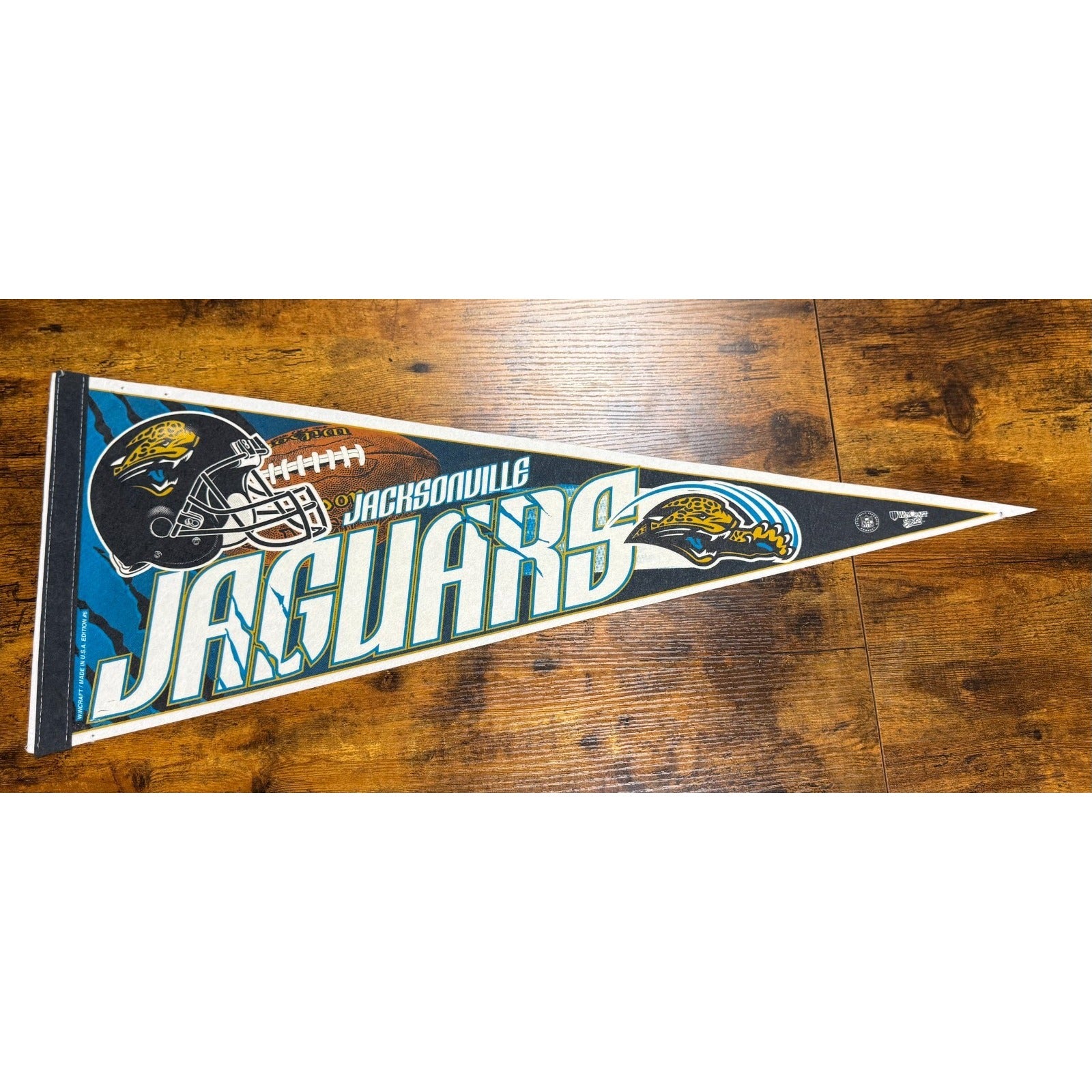 Vintage 90's NFL Jacksonville Jaguars pennant
