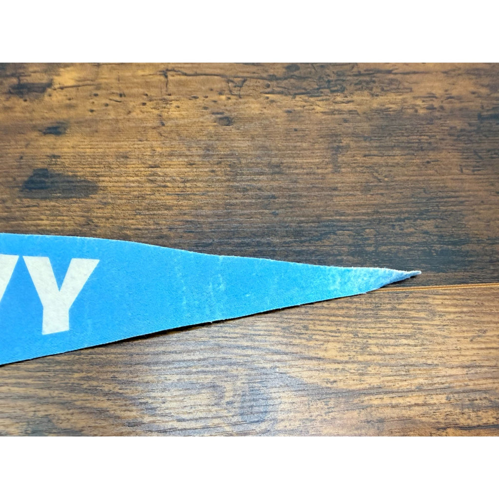 Vintage U.S. Navy Seabees Felt Pennant  Military Memorabilia