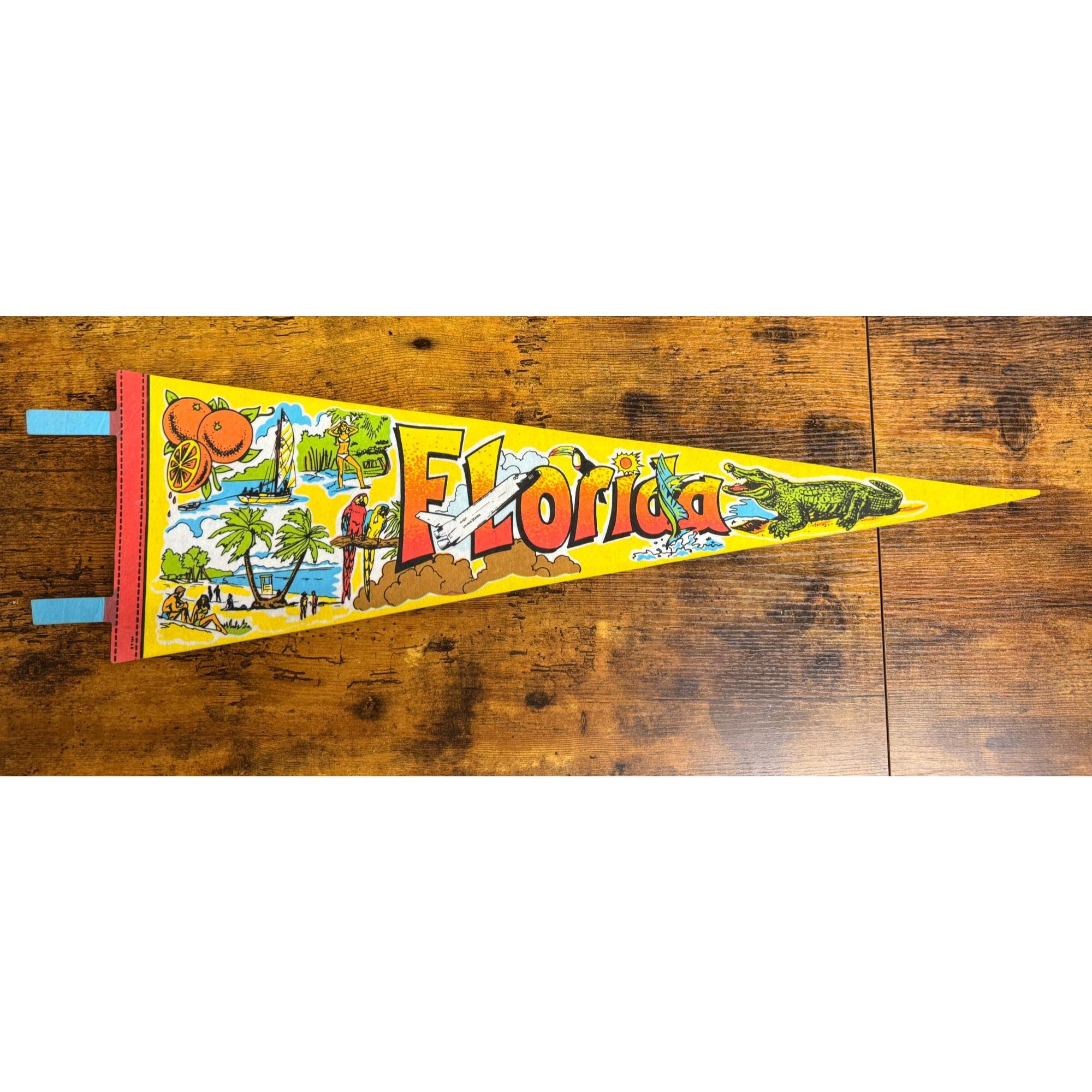 Vintage Florida Souvenir Felt Pennant